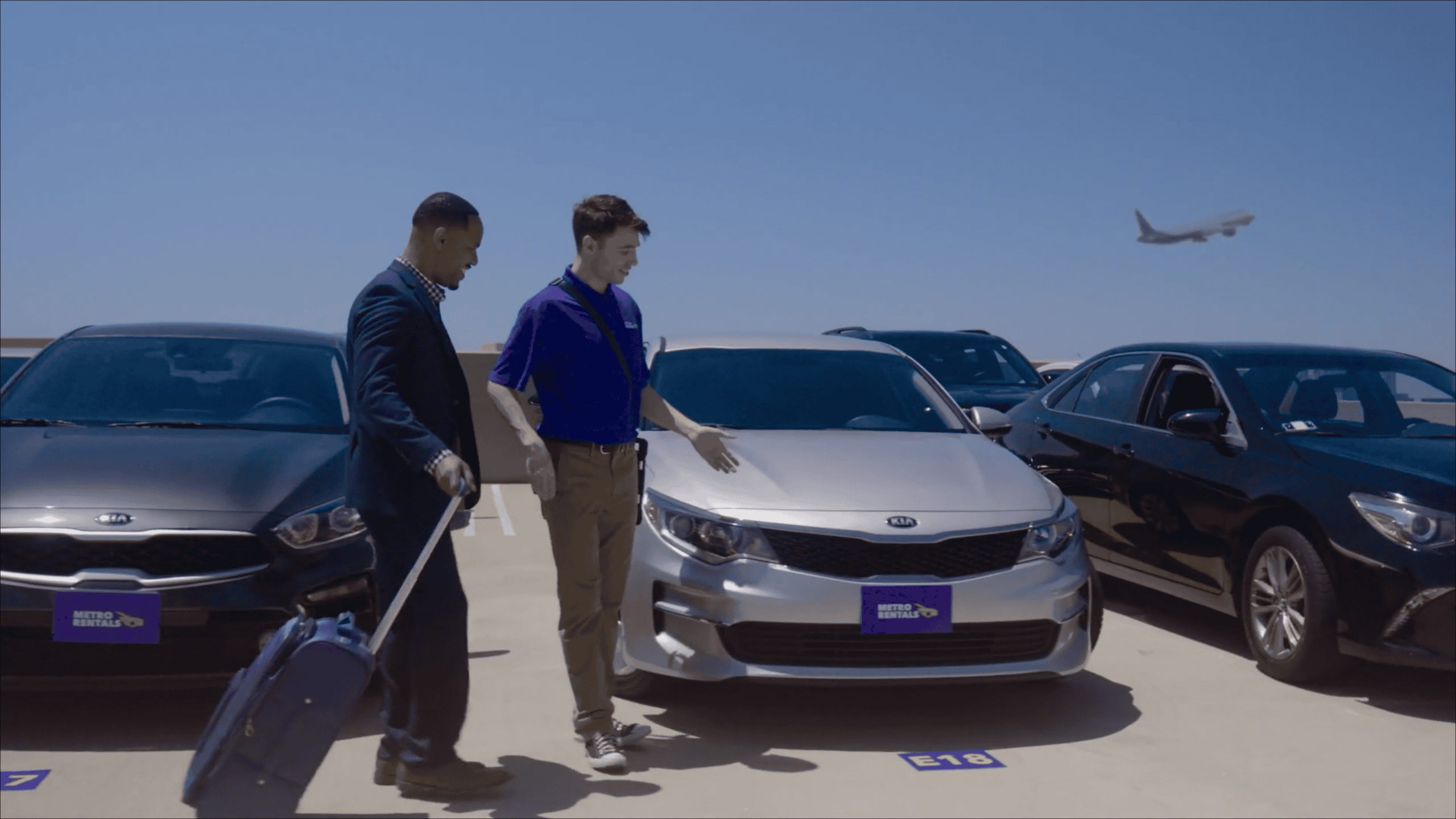 Santa Ana, CA (SNA) Airport Car Rental Scene
