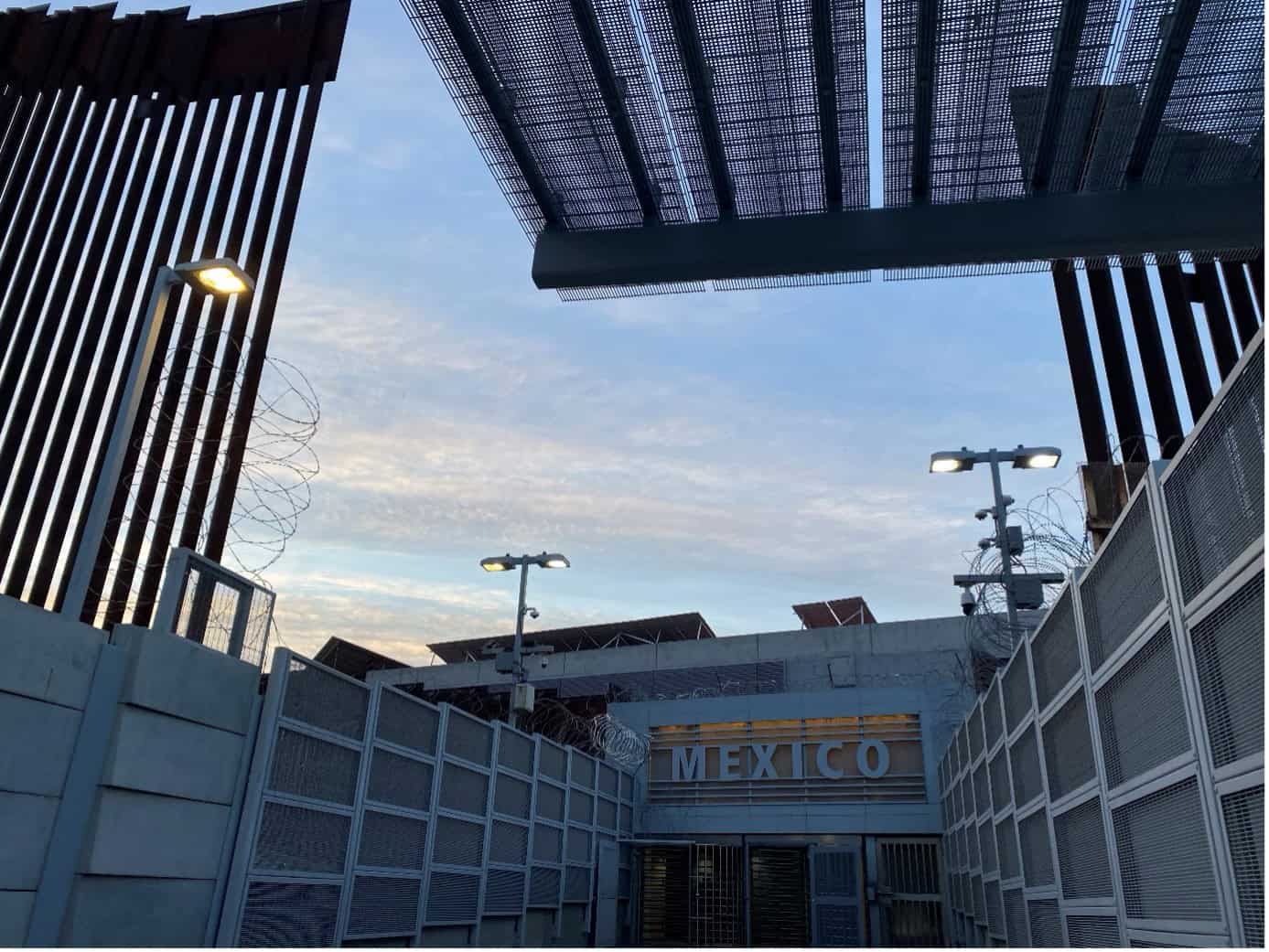 Filming both sides of the San Diego California U.S.A / Tijuana Mexico Border. Tijuana, Baja California, Mexico